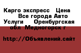 Карго экспресс › Цена ­ 100 - Все города Авто » Услуги   . Оренбургская обл.,Медногорск г.